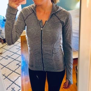 Athleta Fitted Zip Up Hoodie